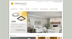 Desktop Screenshot of ambiance-lighting.com